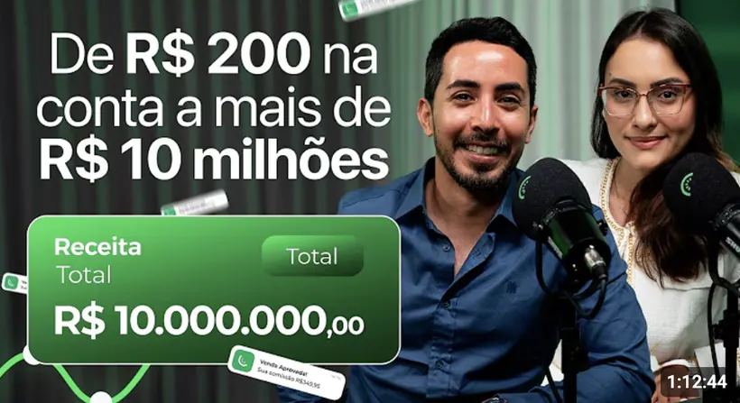 Jéssica Couto em podcast: de R$ 200 na conta a mais de R$ 10 milhões